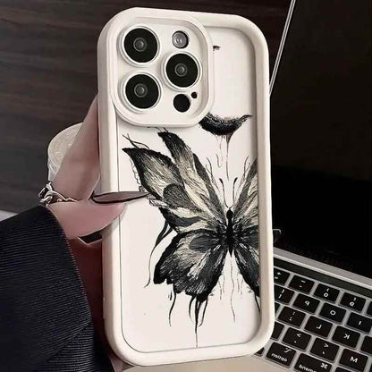 TSP116 Cute Phone Cases For iPhone 15, 14, 13, 12, 11 Pro Max, XS, XR, X, 8, 7 Plus, SE2, 14Pro, and 15Pro - Cool Butterfly Pattern - Touchy Style