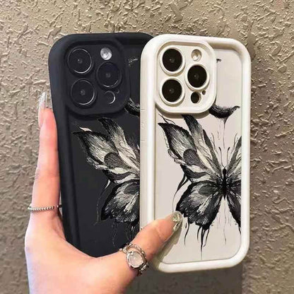 TSP116 Cute Phone Cases For iPhone 15, 14, 13, 12, 11 Pro Max, XS, XR, X, 8, 7 Plus, SE2, 14Pro, and 15Pro - Cool Butterfly Pattern - Touchy Style