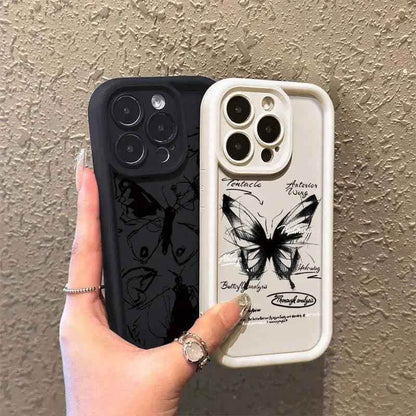 TSP118 Cute Phone Cases For iPhone 15, 14, 13, 12, 11 Pro Max, XS, XR, X, 8, 7 Plus, SE2, 14Pro, and 15Pro - Butterfly Bumper Cover - Touchy Style