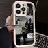 TSP121 Cute Phone Cases For iPhone 16 15 14 13 12 11 Pro Max XS XR X 8 7 Plus SE2 14Pro 15Pro - Daily Life Silhouette Pattern - Touchy Style