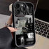 TSP121 Cute Phone Cases For iPhone 16 15 14 13 12 11 Pro Max XS XR X 8 7 Plus SE2 14Pro 15Pro - Daily Life Silhouette Pattern - Touchy Style