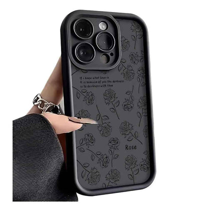 TSP123 Cute Phone Cases For iPhone 13,15, 11, 12, Pro Max, XS, XR, X, 8, 7 Plus, SE2, 14Pro and 15Pro - Rose Soft Cover - Touchy Style