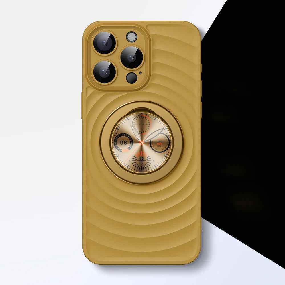 TSP13 Cute Phone Cases for iPhone 15 Pro Max, 14, 13 Pro Max, and 15 Pro - Magnetic Bracket Wave Pattern - Touchy Style