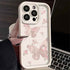 TSP131 Cute Phone Cases For iPhone 14, 13, 12, 11, 15 Pro Max, XS, XR, X, 8, 7 Plus, SE2, 14Pro, and 15Pro - Butterfly Flower Pattern - Touchy Style