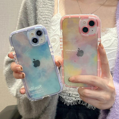 TSP15 Cute Phone Cases for iPhone 15 Pro Max, 14, 13, or 11 - Transparent Luminous Bumper Cover - Touchy Style
