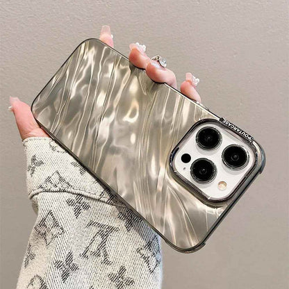TSP177 Cute Phone Cases For iPhone 15, 14, 13, 12, or 11 Pro Max Plus - 3D Tin Foil Pleated - Touchy Style