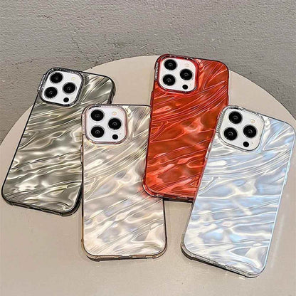 TSP177 Cute Phone Cases For iPhone 15, 14, 13, 12, or 11 Pro Max Plus - 3D Tin Foil Pleated - Touchy Style