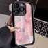 TSP188 Cute Phone Cases for iPhone models 15, 14, 11, 12, 13, Pro Max, Mini, X, XS, XR, 7, 8 Plus, and SE2 - Pink Gradient Butterfly Cover - Touchy Style
