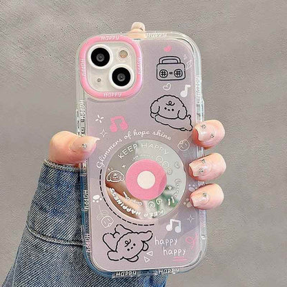 TSP20 Cute Phone Cases for iPhone 15 Pro Max, 14, 13, 12, or 11 - Cartoon Puppy and Dog Mirror Back Cover - Touchy Style