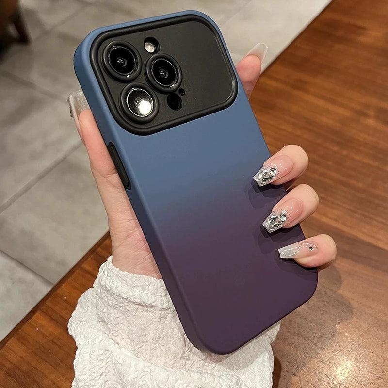 TSP28 Cute Phone Cases for iPhone 15, 14, 13, 12, 11, Pro, Max, and Plus models - Matte Gradient Colors - Touchy Style