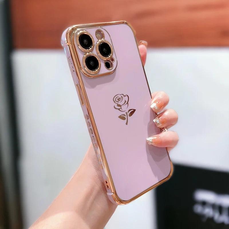 TSP32 Cute Phone Cases for iPhone 11, 12, 13, 14, 15 Pro Max, X, Xs Max - Soft Flower Silicone - Touchy Style