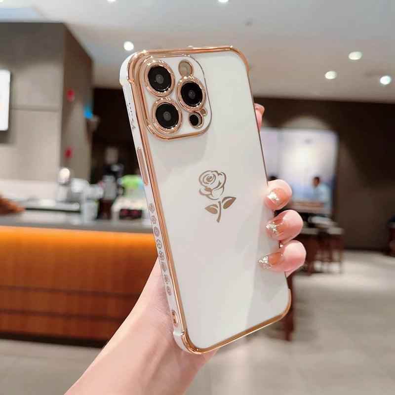 TSP32 Cute Phone Cases for iPhone 11, 12, 13, 14, 15 Pro Max, X, Xs Max - Soft Flower Silicone - Touchy Style