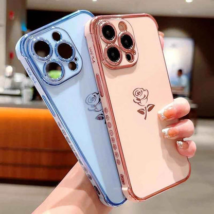 TSP32 Cute Phone Cases for iPhone 11, 12, 13, 14, 15 Pro Max, X, Xs Max - Soft Flower Silicone - Touchy Style