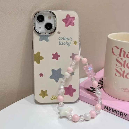 TSP43 Cute Phone Cases For iPhone 11, 12, 13, 14, and 15 Pro Max - Colorful Stars Design - Touchy Style
