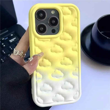TSP48 Cute Phone Cases For iPhone 11, 15 Pro Max, Plus, XR, and XS Max - Gradual Colorful Clouds - Touchy Style