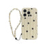 TSP49 Cute Phone Cases For iPhone 13, 11, 12, 14, and 15 Pro Max - Black Flowers 3D Wavy Pattern - Touchy Style