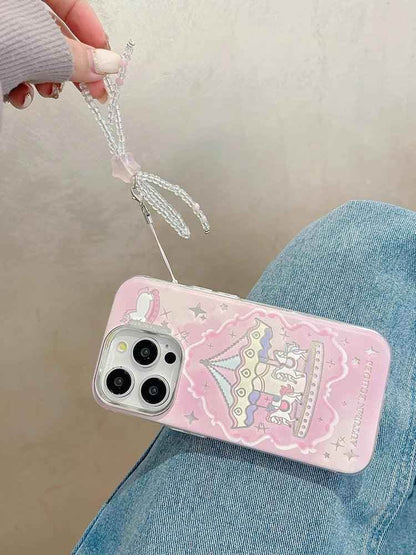 TSP62 Cute Phone Case For iPhone 11, 12, 14, or 15 Pro Max - Cartoon Carousel Pattern - Touchy Style