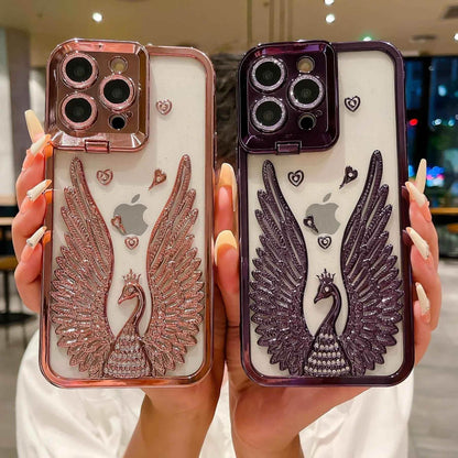 TSP8 Cute Phone Case for iPhone 15, 14, 13, 12 Pro Max, 15 Pro, and 11 - Angel Wings Transparent Cover - Touchy Style