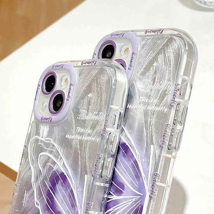 TSP86 Cute Phone Cases For iPhone 14, 13, 11, 15 Pro Max, 12 Pro, XS, XR, X, 8, and 7 Plus, and 14Pro and 13Pro - Transparent Girly Pattern - Touchy Style