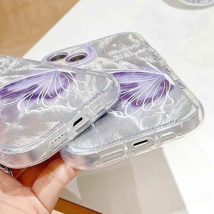 TSP86 Cute Phone Cases For iPhone 14, 13, 11, 15 Pro Max, 12 Pro, XS, XR, X, 8, and 7 Plus, and 14Pro and 13Pro - Transparent Girly Pattern - Touchy Style