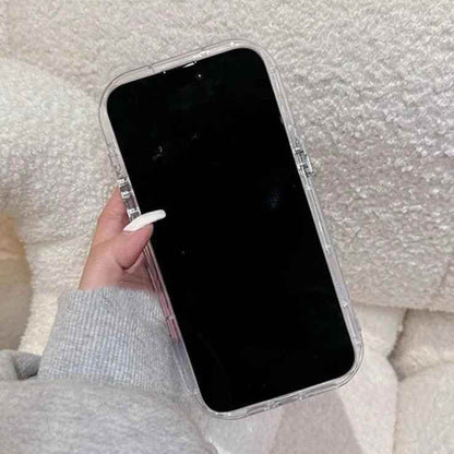 TSP86 Cute Phone Cases For iPhone 14, 13, 11, 15 Pro Max, 12 Pro, XS, XR, X, 8, and 7 Plus, and 14Pro and 13Pro - Transparent Girly Pattern - Touchy Style
