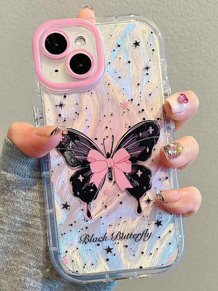 TSP87 Cute Phone Cases For iPhone 15 Pro Max, 14, 13, 11, or 12 - Glitter Silver Gradient Cover - Touchy Style