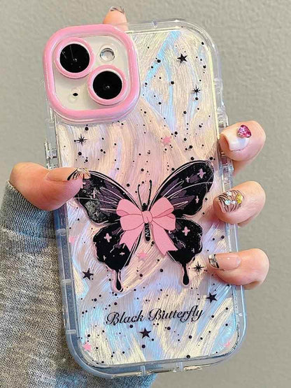 TSP87 Cute Phone Cases For iPhone 15 Pro Max, 14, 13, 11, or 12 - Glitter Silver Gradient Cover - Touchy Style