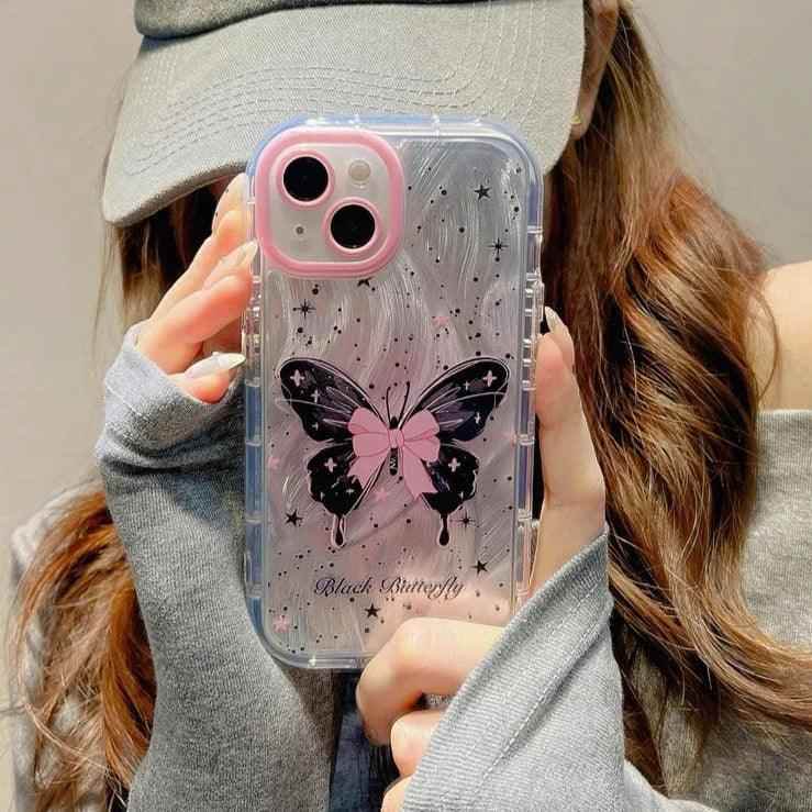 TSP87 Cute Phone Cases For iPhone 15 Pro Max, 14, 13, 11, or 12 - Glitter Silver Gradient Cover - Touchy Style