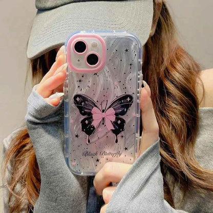 TSP87 Cute Phone Cases For iPhone 15 Pro Max, 14, 13, 11, or 12 - Glitter Silver Gradient Cover - Touchy Style