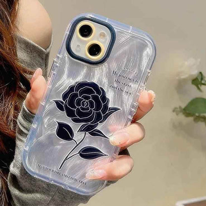 TSP87 Cute Phone Cases For iPhone 15 Pro Max, 14, 13, 11, or 12 - Glitter Silver Gradient Cover - Touchy Style
