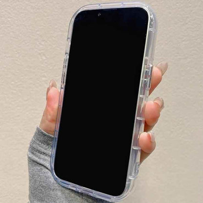 TSP87 Cute Phone Cases For iPhone 15 Pro Max, 14, 13, 11, or 12 - Glitter Silver Gradient Cover - Touchy Style