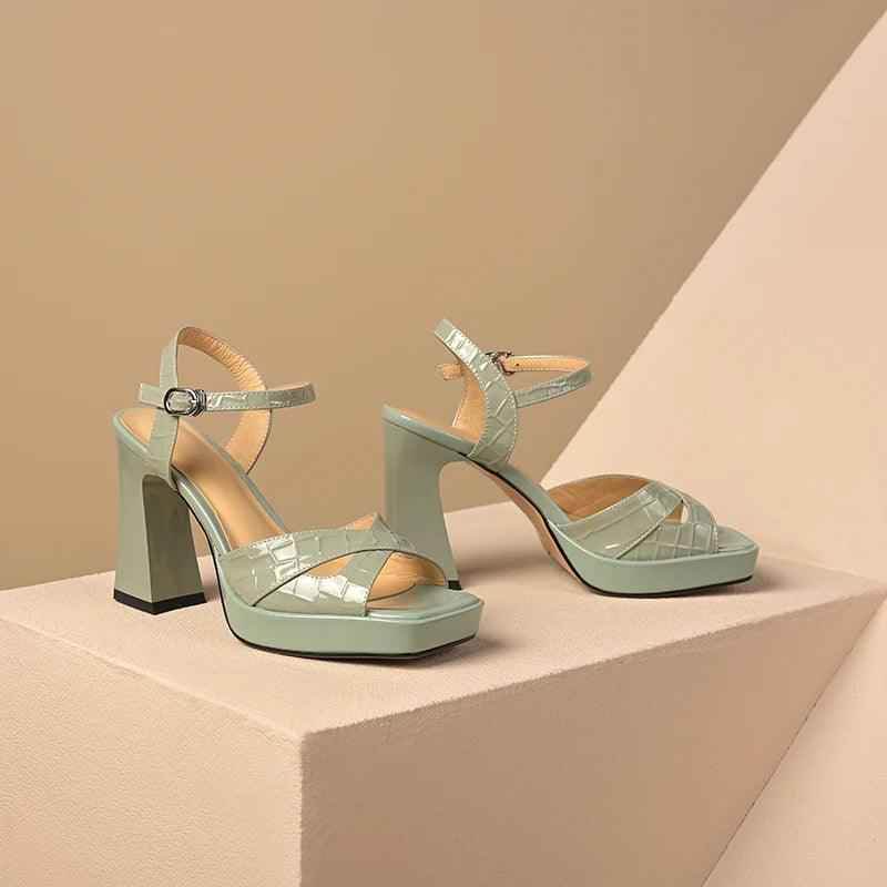 TSS37 Leather High Heels - Women&
