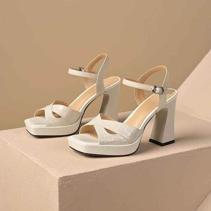 TSS37 Leather High Heels - Women&
