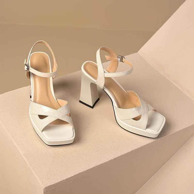 TSS37 Leather High Heels - Women&
