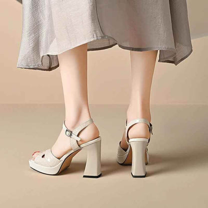 TSS37 Leather High Heels - Women&
