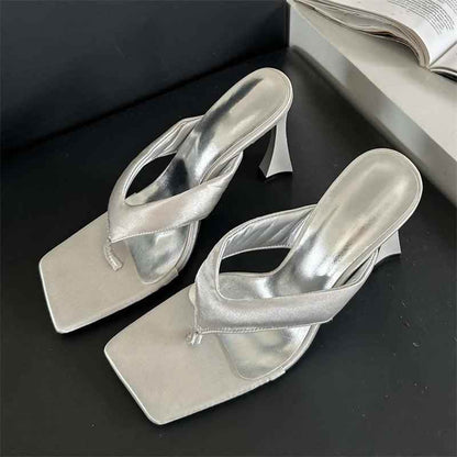 TSS39 Slides High Heels Sandals - Women&