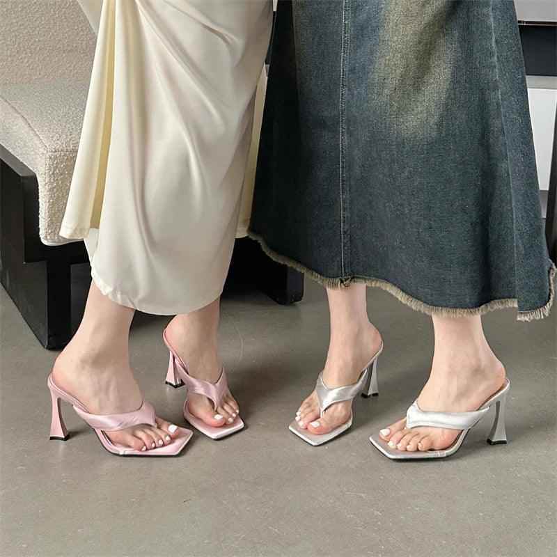 TSS39 Slides High Heels Sandals - Women&