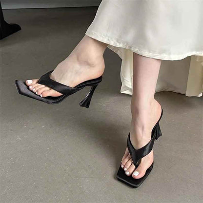 TSS39 Slides High Heels Sandals - Women&