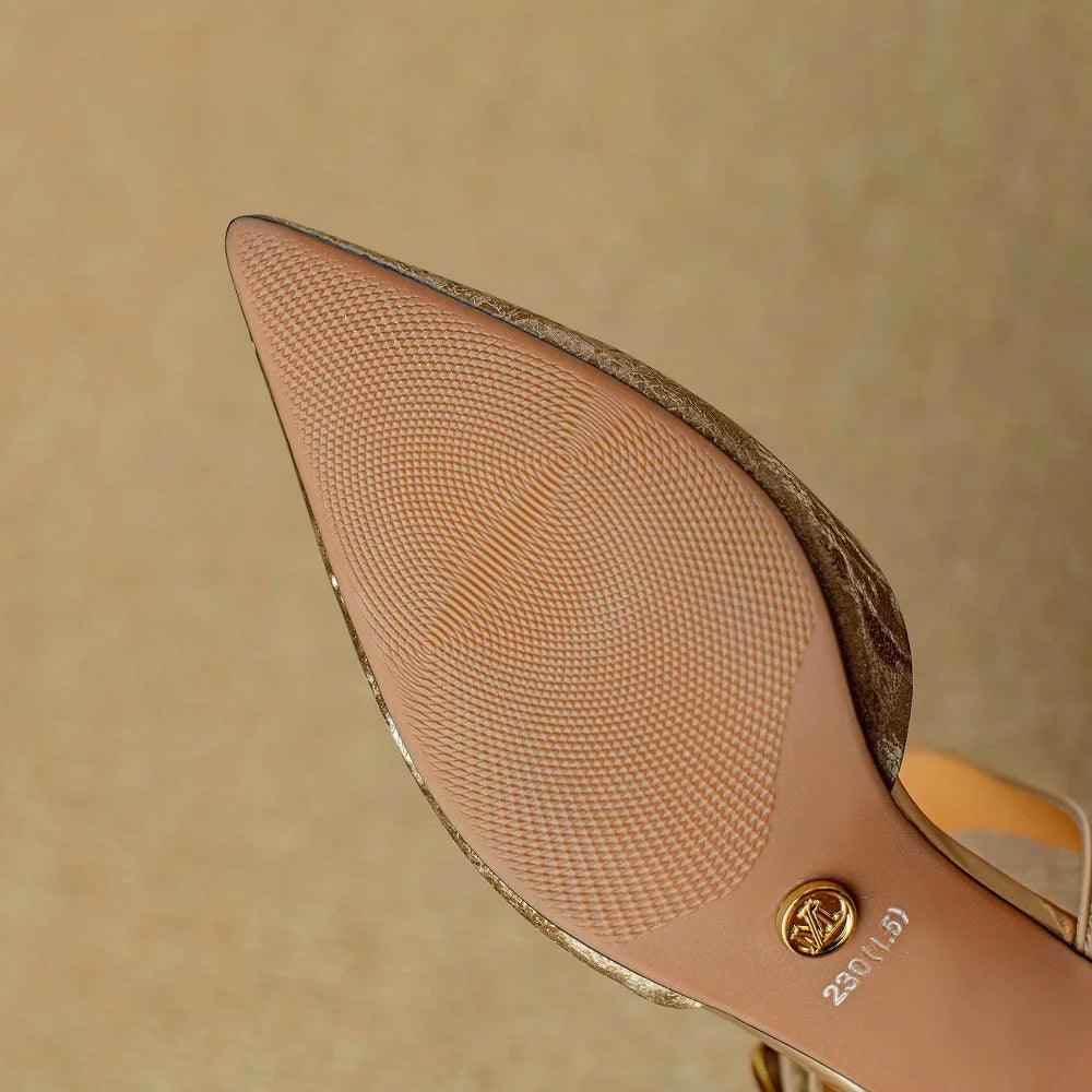 TSS72 Leather Thin High Heels - Women&