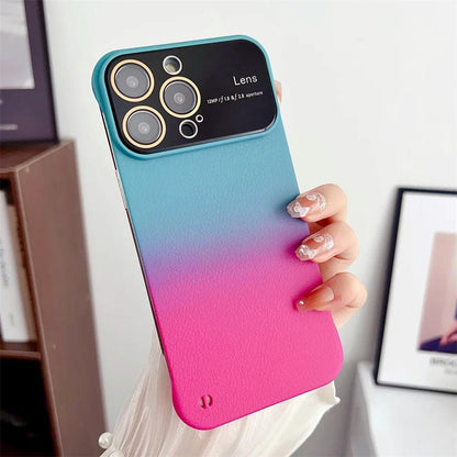 Ultra-Thin Gradient Frameless Cute Phone Case for iPhone 15, 12, 13, 14, 13 Pro, and 14 Pro Max - Touchy Style .