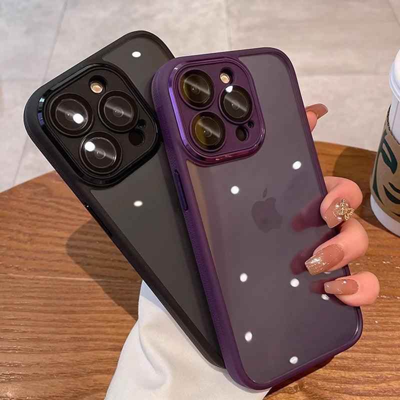 Ultra Thin Transparent Soft Cover Cute Phone Case with Silicone Bumper for iPhone 15, 14, 13, 12, 11 Pro Max, Mini - Touchy Style .