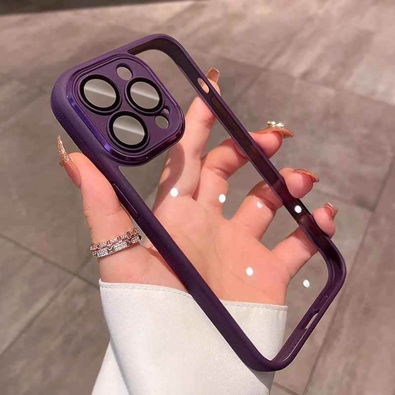 Ultra Thin Transparent Soft Cover Cute Phone Case with Silicone Bumper for iPhone 15, 14, 13, 12, 11 Pro Max, Mini - Touchy Style