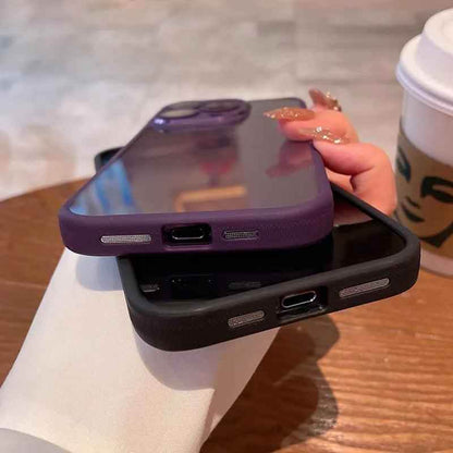 Ultra Thin Transparent Soft Cover Cute Phone Case with Silicone Bumper for iPhone 15, 14, 13, 12, 11 Pro Max, Mini - Touchy Style