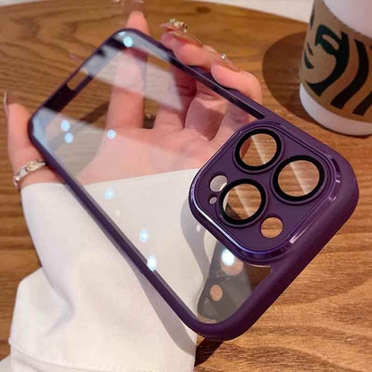 Ultra Thin Transparent Soft Cover Cute Phone Case with Silicone Bumper for iPhone 15, 14, 13, 12, 11 Pro Max, Mini - Touchy Style