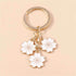 Unique Keychains - Cherry Blossom, Sakura Floral Tassel - TSKC6 - Touchy Style