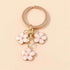 Unique Keychains - Cherry Blossom, Sakura Floral Tassel - TSKC6 - Touchy Style