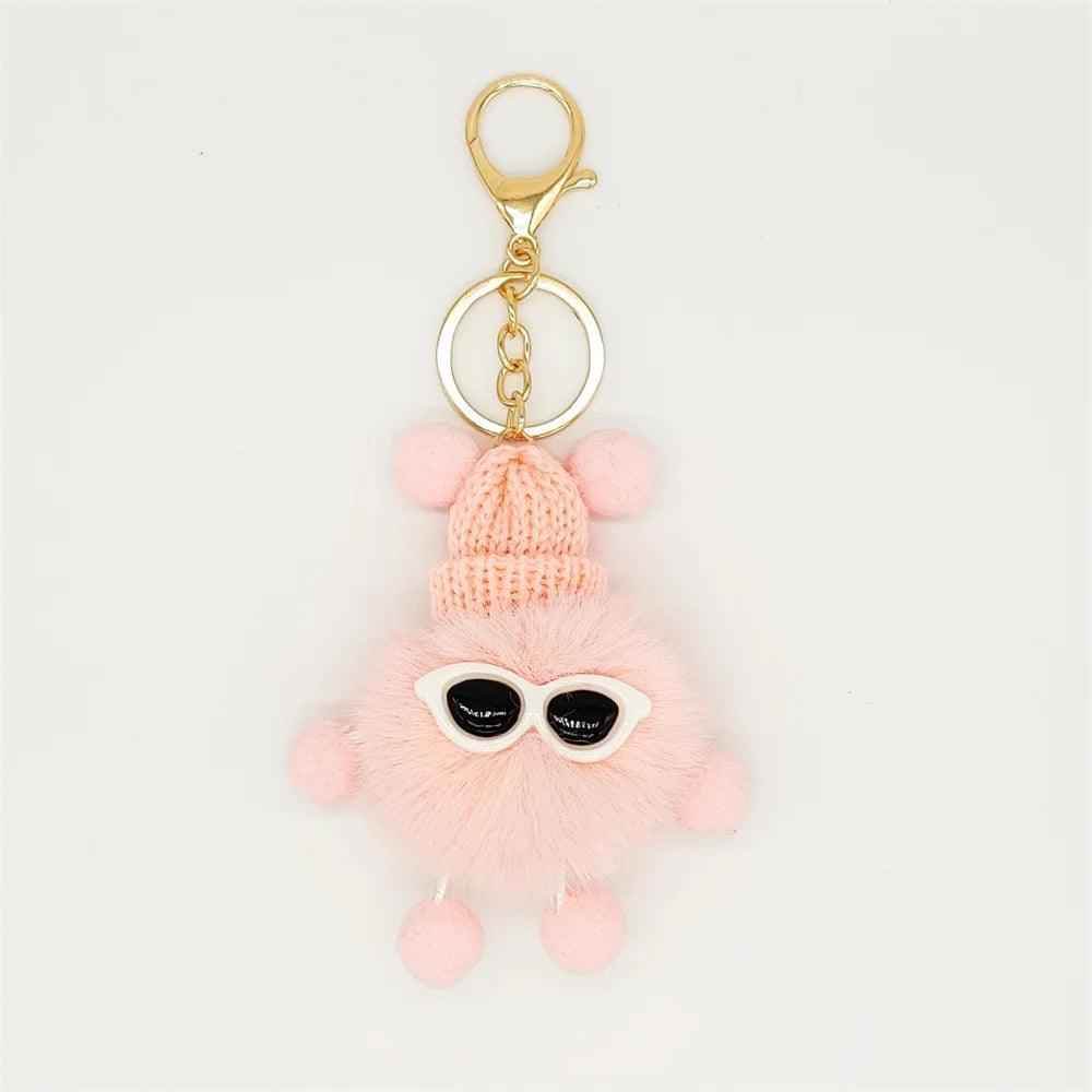 Unique Keychains - Pom Pom Doll - Metal Keyring - TSKC1 - Touchy Style