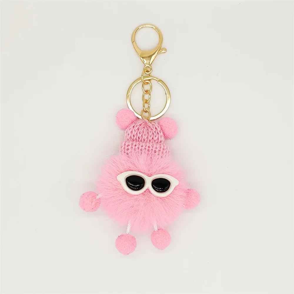 Unique Keychains - Pom Pom Doll - Metal Keyring - TSKC1 - Touchy Style