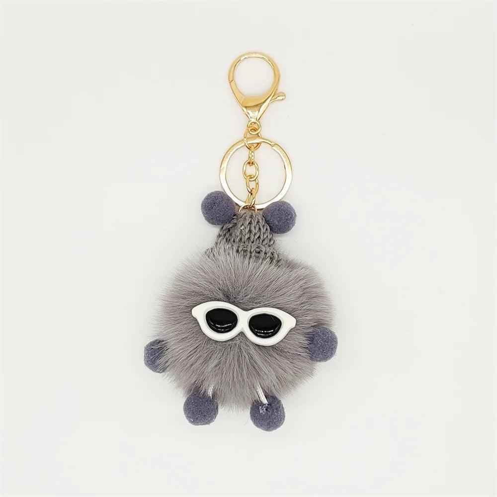 Unique Keychains - Pom Pom Doll - Metal Keyring - TSKC1 - Touchy Style