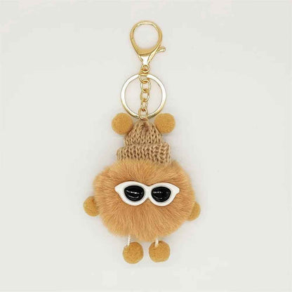 Unique Keychains - Pom Pom Doll - Metal Keyring - TSKC1 - Touchy Style